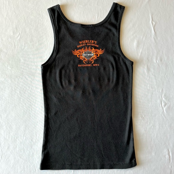 Harley Davidson Womens Tank Top Y2K Weiblers Davenport Iowa Glitter Logo Size M - Picture 10 of 16